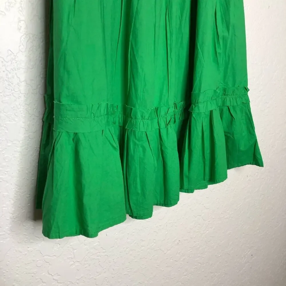 House of Harlow 1960 kelly green ruffle trim dress size Small NWT
